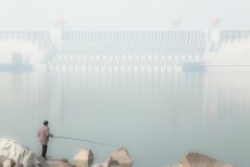 Fischer am Drei-Schluchten-Damm, Yichang